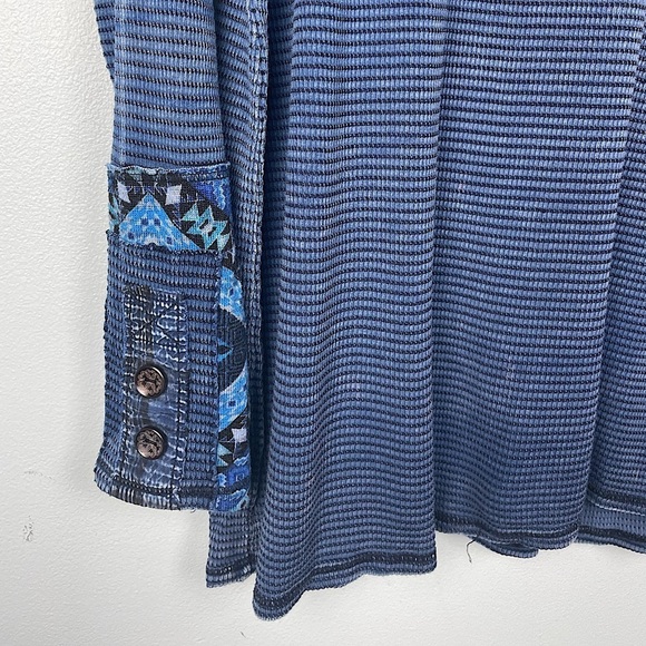 Soft Surroundings Tao Thermal Long Sleeve Top Size Small Waffle Knit Boat Neck - Picture 5 of 9